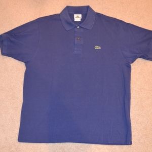 LACOSTE Men's Purple Classic Pique Polo SS Shirt M